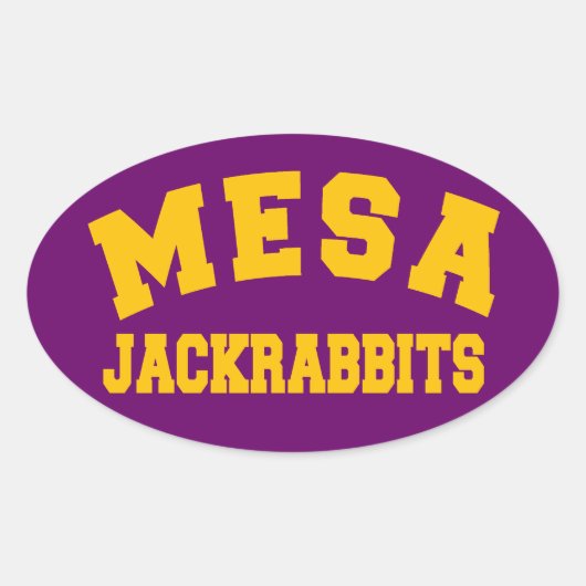 Mesa Jackkanbits Ovaler Aufkleber (Vorderseite)