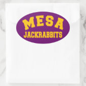 Mesa Jackkanbits Ovaler Aufkleber (Tasche)
