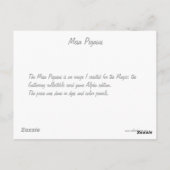 Mesa Pegasus Postkarte (Rückseite)