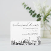 Mesa Probe Dinner Einladung Einschließungskarte (Stehend Vorderseite)