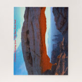 Mesa Rock Utah. Weihnachtsgrüße Puzzle (Vertikal)