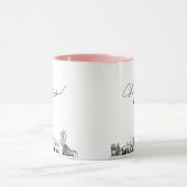 Mesa Skyline Personalisierte Hochzeitskaffee Tasse (Zentrum)
