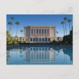 Mesa Tempel reflektiert in einem blauen Pool Postkarte