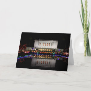 Mesa Temple Lichter Feiertagskarte