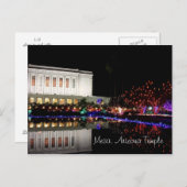 Mesa Temple Lichter Postkarte (Vorne/Hinten)