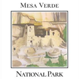 Mesa Verda Ruinen im Nationalpark, Aufkleber