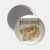 Mesa Verde Anasazi Dwellings Magnet (Vorderseite/Rückseite)