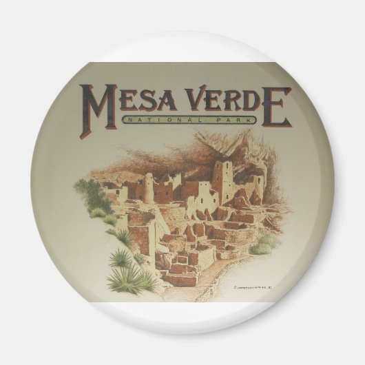 Mesa Verde Anasazi Dwellings Magnet (Vorne)
