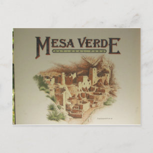 Mesa Verde Anasazi Dwellings Postkarte