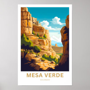 Mesa Verde Colorado Reisen Print Poster