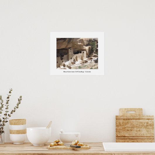 Mesa Verde Indian Cliff Dwellings Poster (Küche)