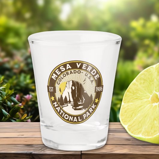 Mesa Verde National Park Arid Vista Schnapsglas