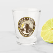 Mesa Verde National Park Arid Vista Schnapsglas (Vorderseite)