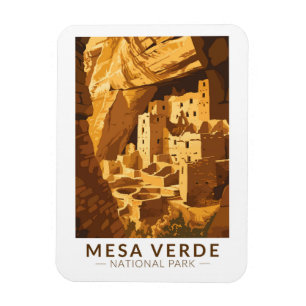 Mesa Verde National Park Cliff Palace Reisen Magnet