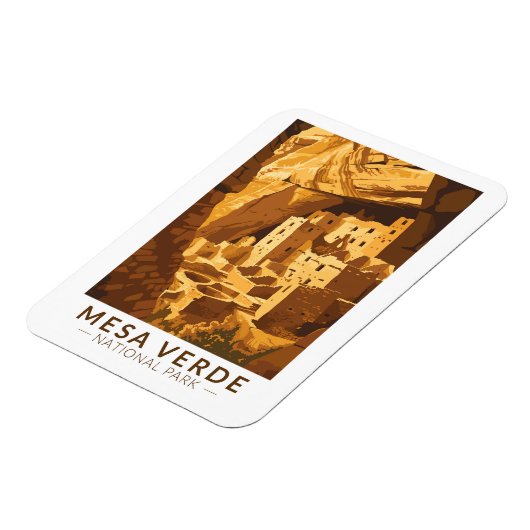 Mesa Verde National Park Cliff Palace Reisen Magnet (Linke Seite)
