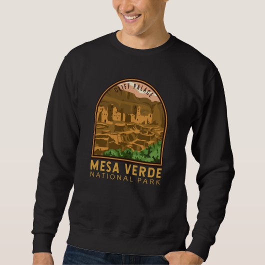 Mesa Verde National Park Cliff Palace Vintag Sweatshirt (Vorderseite)