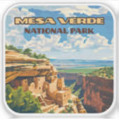 Mesa Verde National Park Colorado Cliff House Aufkleber (Vorderseite)