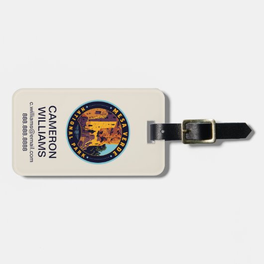 Mesa Verde National Park Gepäckanhänger (Vorderseite horizontal)