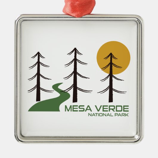 Mesa Verde National Park Trail Ornament Aus Metall (Vorne)