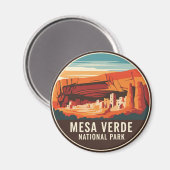 Mesa Verde National Park Travel Magnet (Vorderseite/Rückseite)