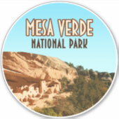 Mesa Verde Nationalpark Colorado Aufkleber (Vorderseite)