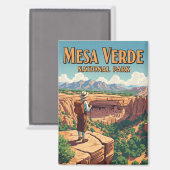 Mesa Verde Nationalpark Colorado Magnet (Vorderseite/Rückseite)
