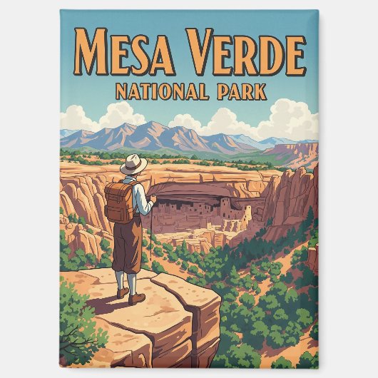 Mesa Verde Nationalpark Colorado Magnet (Vorderseite)