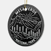 Mesa Verde Nationalpark Colorado Monoline Keramik Ornament (Links)