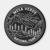 Mesa Verde Nationalpark Colorado Monoline Magnet (Vorne)