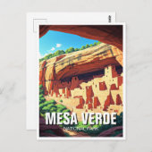 Mesa Verde Nationalpark Colorado Postkarte (Vorne/Hinten)