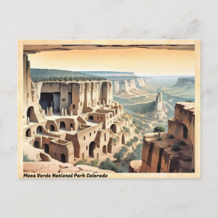 Mesa Verde Nationalpark Colorado Reiseandenken Postkarte