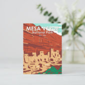 Mesa Verde Nationalpark Colorado Vintag Postkarte (Stehend Vorderseite)
