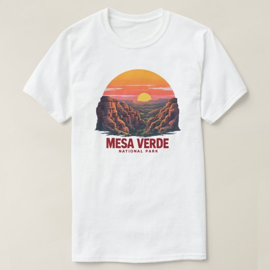 Mesa Verde Nationalpark Flora und Fauna T-Shirt (Design vorne)