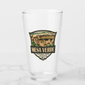 Mesa Verde Nationalpark Illustration Kunst, Dichtu Glas (Vorderseite)