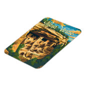 Mesa Verde Nationalpark Illustration Kunst, Dichtu Magnet (Linke Seite)