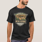 Mesa Verde Nationalpark Illustration Kunst, Dichtu T-Shirt (Vorderseite)