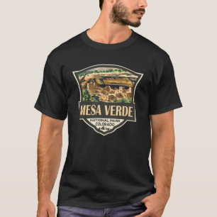 Mesa Verde Nationalpark Illustration Kunst, Dichtu T-Shirt