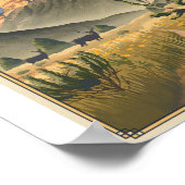 Mesa Verde Nationalpark Litho Artwork Poster (Ecke)