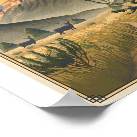 Mesa Verde Nationalpark Litho Artwork Poster (Ecke)