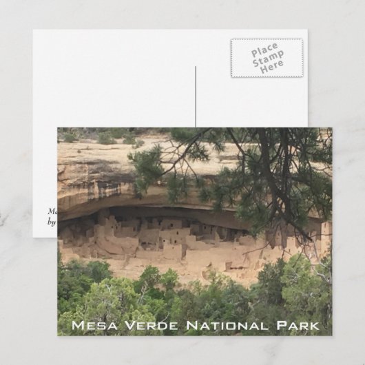 Mesa Verde Nationalpark Postkarte (Vorne/Hinten)