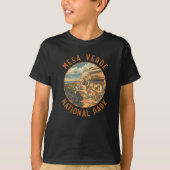 Mesa Verde Nationalpark Retro Distressed Circle T-Shirt (Vorderseite)