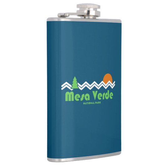 Mesa Verde Nationalpark Retro Flachmann (Rechts)