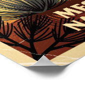 Mesa Verde Nationalpark Retro Poster (Ecke)