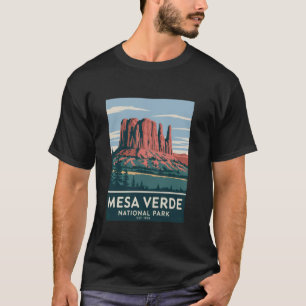 Mesa Verde Nationalpark Vintage Camping Wandern Mi T-Shirt
