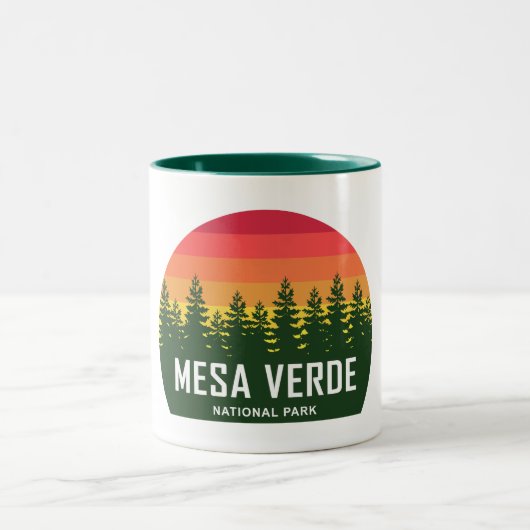 Mesa Verde Nationalpark Zweifarbige Tasse (Mittel)