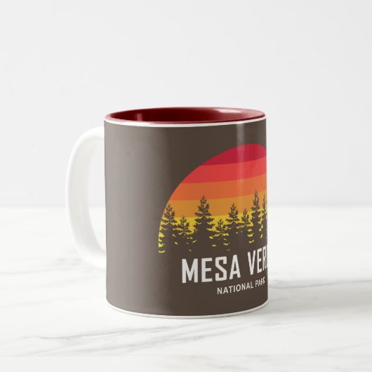 Mesa Verde Nationalpark Zweifarbige Tasse (Vorderseite Links)