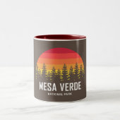 Mesa Verde Nationalpark Zweifarbige Tasse (Mittel)