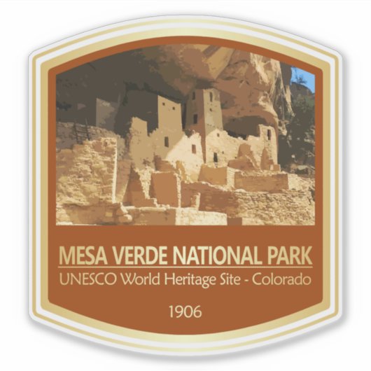 Mesa Verde NP (PF1) Aufkleber (Vorderseite)