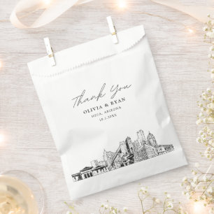 Mesa Wedding Skyline Personalisierte Liebetasche Geschenktütchen