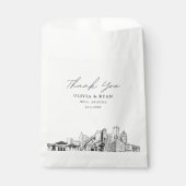 Mesa Wedding Skyline Personalisierte Liebetasche Geschenktütchen (Vorderseite)
